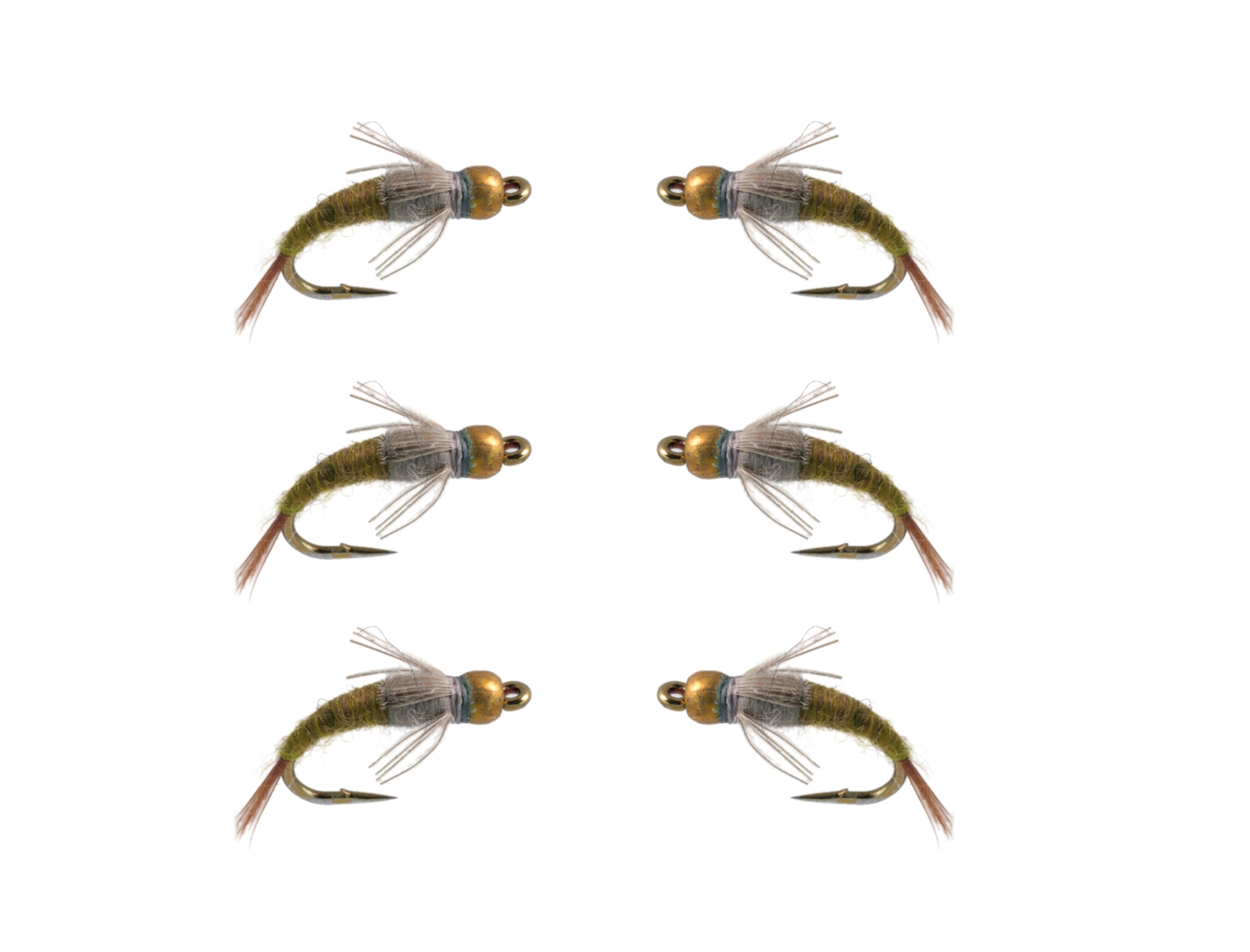 Beadhead Emerger BWO 6 Pack Fly Fishing Flies For Less DiscountFlies